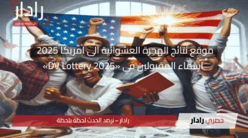 موقع نتائج الهجرة العشوائية الى أمريكا 2025 لمعرفة أسماء المقبولين في «DV Lottery 2025»