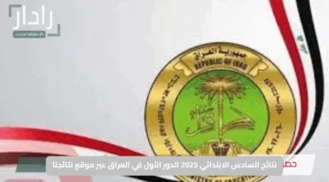 “بالرابط المباشر”.. نتائج السادس الابتدائي 2025 الدور الأول في العراق عبر موقع نتائجنا باستخدام رقم الاكتتاب