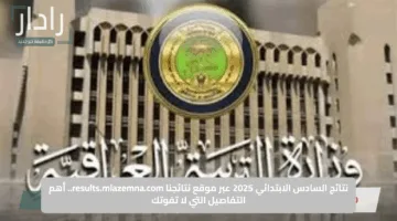 نتائج السادس الابتدائي 2025 عبر موقع نتائجنا results.mlazemna.com.. أهم التفاصيل التي لا تفوتك