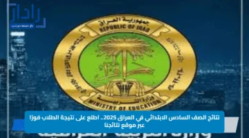 نتائج الصف السادس الابتدائي في العراق 2025.. اطلع على نتيجة الطلاب فورًا عبر موقع نتائجنا
