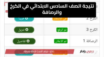 ظهرت الان.. نتائج سادس ابتدائي بالعراق 2025 .. في الرصافة والكرخ عبر موقع نتائجنا