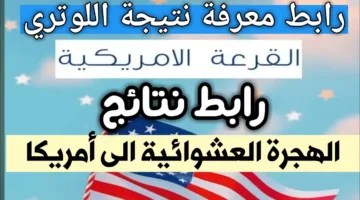 نتيجه اللوتري الامريكي 2025: موعد الإعلان وكيفية الاستعلام عن النتيجة عبر dvprogram.state.gov