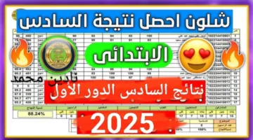 “ظهرت الآن” نتائج السادس الابتدائي كركوك 2025 الدور الأول.. نتيجتك على results.mlazemna.com