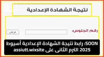 SOON: رابط نتيجة الشهادة الإعدادية أسيوط 2025 الترم الثانى على assiutt.wixsite