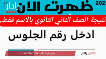 هُنا.. لينك نتيجة الصف الثاني الثانوي بالاسم فقط 2025 عبر بوابة التعليم gizaedu.net