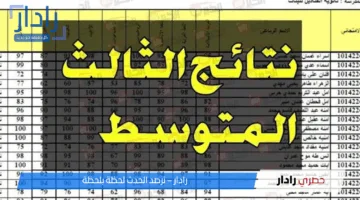 هل ظهرت رسميًا؟.. نتائج الثالث متوسط 2025 الدور الأول