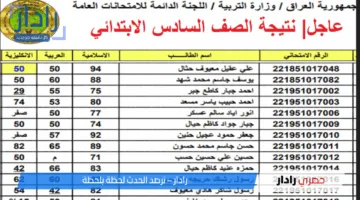 «نتائج السادس» الابتدائي الدور الأول محافظة دهوك استعلم الآن بخطوات بسيطة