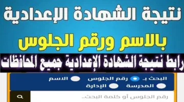 مليون مبروك للناجحين.. نتيجة الشهادة الاعدادية محافظة القاهرة 2025 الترم الثاني بالاسم ورقم الجلوس 