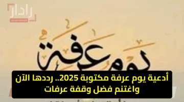 أدعية يوم عرفة مكتوبة 2025.. رددها الآن واغتنم فضل وقفة عرفات