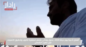 أفضل أدعية يوم عرفة 2025.. جدول روحاني شامل لمغفرة الذنوب وتحقيق الأمنيات قبل مغيب الشمس