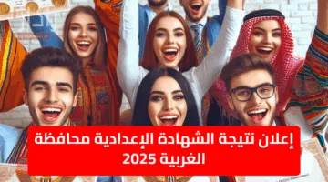 إعلان نتيجة الشهادة الإعدادية الغربية 2025 جميع المراكز والقري مجانا في رابط واحد مباشر