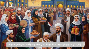 إقليم كردستان يعلن موعد عطلة عيد الأضحى 2025 رسمياً للاحتفال بالعيد المبارك