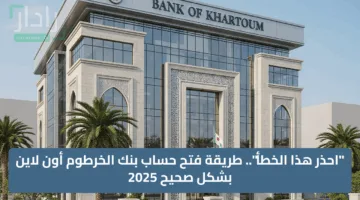 “احذر هذا الخطأ”.. طريقة فتح حساب بنك الخرطوم أون لاين بشكل صحيح 2025
