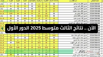 الآن .. نتائج الثالث متوسط 2025 الدور الأول PDF بغداد والمحافظات عبر موقع وزارة التربية ومنصة نتائجنا