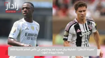 “معركة الأبطال”.. تشكيلة ريال مدريد ضد يوفنتوس في كأس العالم للأندية 2025 وقمة كروية لا تُفوّت