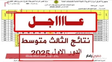 مبروك النجاح.. رابط نتائج الثالث متوسط 2025 في نينوي والبصرة ودهوك بالعراق عبر موقع نتائجنا