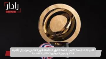 المرحلة الحاسمة تقترب.. قائمة الفرق المتأهلة لدور الـ16 في مونديال الأندية 2025 وجدول المواجهات النارية القادمة