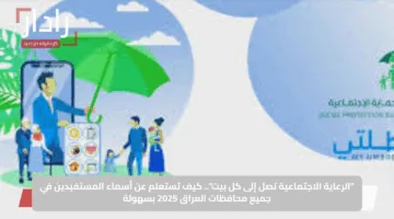 “الدعم يصل إلى كل بيت”.. كيف تستعلم عن أسماء المستفيدين من الرعاية الإجتماعية في جميع محافظات العراق 2025 بسهولة