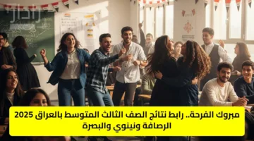 مبروك الفرحة.. رابط نتائج الصف الثالث المتوسط بالعراق 2025 الرصافة ونينوي والبصرة