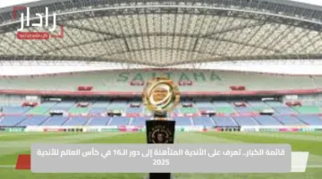 قائمة الكبار.. تعرف على الأندية المتأهلة إلى دور الـ16 في كأس العالم للأندية 2025