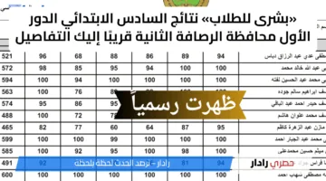 «بشرى للطلاب» نتائج السادس الابتدائي الدور الأول محافظة الرصافة الثانية قريبًا إليك التفاصيل