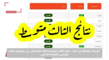Pdf برابط مباشر.. تحميل نتائج الثالث متوسط الدور الأول 2025 عبر results.malazemna بعد ظهورها