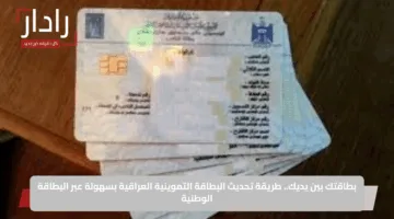 بطاقتك بين يديك.. طريقة تحديث البطاقة التموينية العراقية بسهولة عبر البطاقة الوطنية