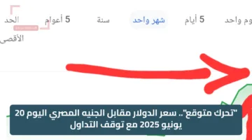 “تحرك متوقع”.. سعر الدولار مقابل الجنيه المصري اليوم 20 يونيو 2025 مع توقف التداول