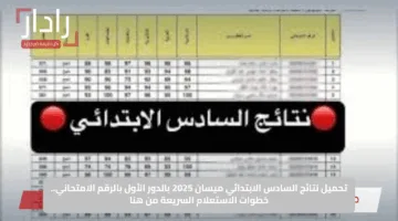 تحميل نتائج السادس الابتدائي ميسان 2025 بالدور الأول بالرقم الامتحاني.. خطوات الاستعلام السريعة من هنا