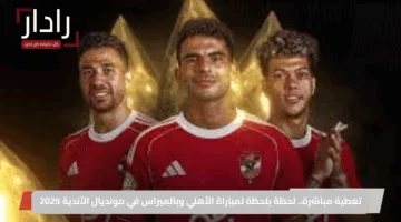تغطية مباشرة.. لحظة بلحظة لمباراة الأهلي وبالميراس في مونديال الأندية 2025