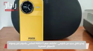 إبداع تقني جديد من شاومي.. اكتشف سعر POCO F7 العالمي بالدولار قبل وصوله للأسواق المصرية