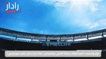 توتر وتحذيرات أمنية توقف مباراة الأهلي وبالميراس.. ماذا حدث داخل ملعب نيوجيرسي؟