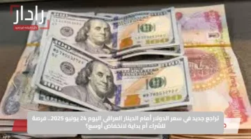 تراجع جديد في سعر الدولار أمام الدينار العراقي اليوم 24 يونيو 2025.. فرصة للشراء أم بداية لانخفاض أوسع؟