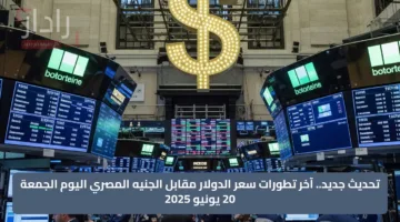 تحديث جديد.. آخر تطورات سعر الدولار مقابل الجنيه المصري اليوم الجمعة 20 يونيو 2025