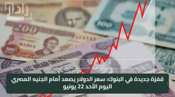 تغيرات في البنوك.. سعر الدولار مقابل الجنيه المصري مساء الأحد 22 يونيو أعلى بنك كام؟