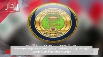 “ظهرت حالًا.. رابط نتائج السادس الإعدادي 2025 الدور الأول لجميع محافظات العراق عبر موقع وزارة التربية الرسمي