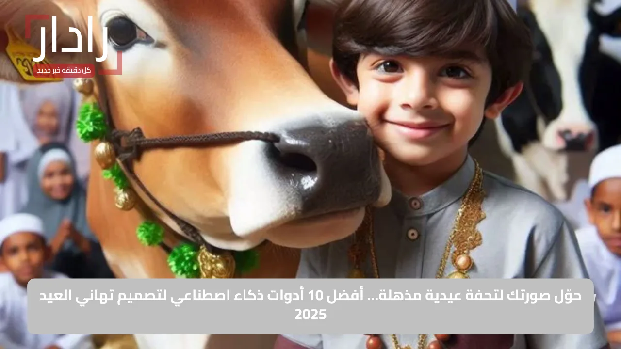 حوّل صورتك لتحفة عيدية مذهلة… أفضل 10 أدوات ذكاء اصطناعي لتصميم تهاني العيد 2025
