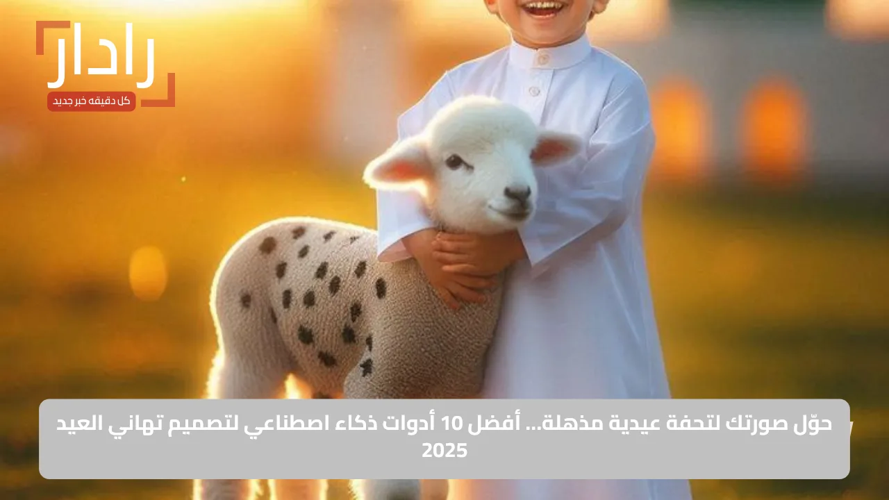 حوّل صورتك لتحفة عيدية مذهلة… أفضل 10 أدوات ذكاء اصطناعي لتصميم تهاني العيد 2025