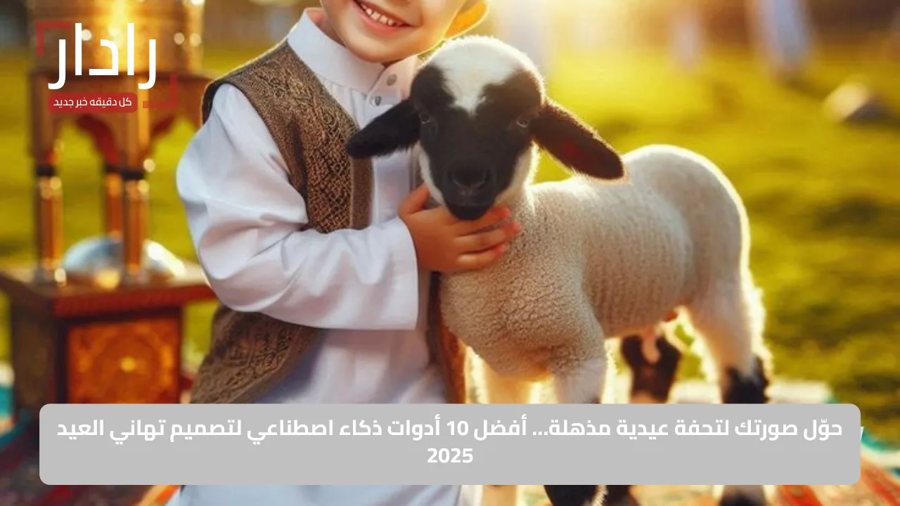حوّل صورتك لتحفة عيدية مذهلة… أفضل 10 أدوات ذكاء اصطناعي لتصميم تهاني العيد 2025