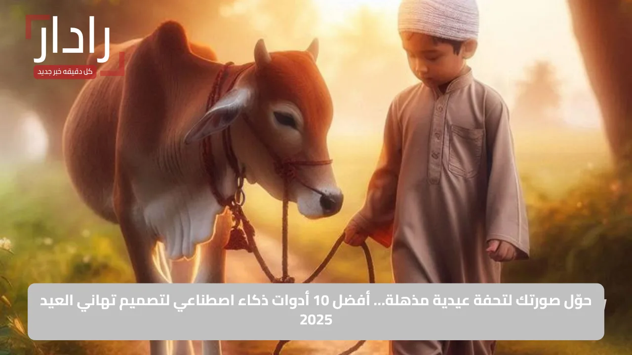 حوّل صورتك لتحفة عيدية مذهلة… أفضل 10 أدوات ذكاء اصطناعي لتصميم تهاني العيد 2025
