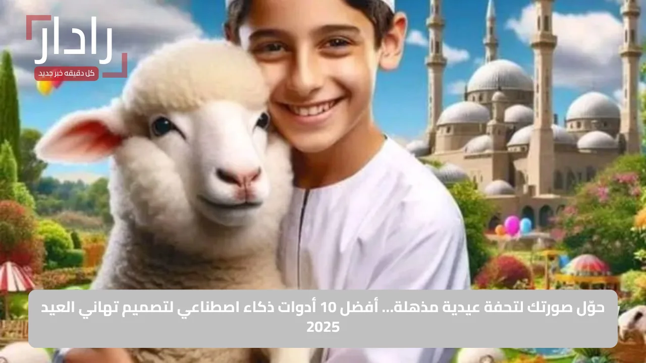 حوّل صورتك لتحفة عيدية مذهلة… أفضل 10 أدوات ذكاء اصطناعي لتصميم تهاني العيد 2025