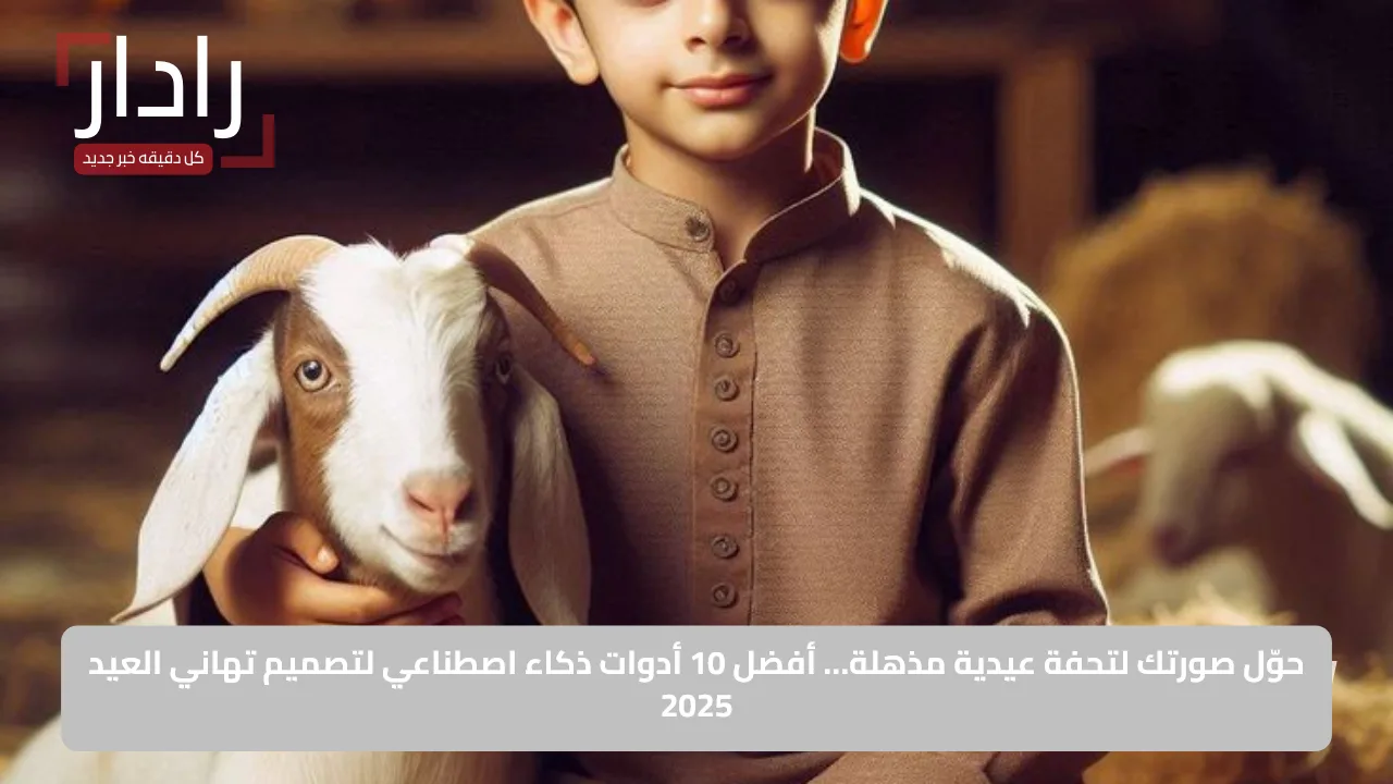 حوّل صورتك لتحفة عيدية مذهلة… أفضل 10 أدوات ذكاء اصطناعي لتصميم تهاني العيد 2025