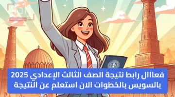 فعااال رابط نتيجة الصف الثالث الإعدادي 2025 بالسويس بالخطوات الان استعلم عن النتيجة