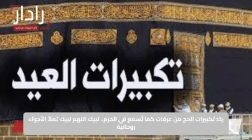 ردّد تكبيرات الحج من عرفات كما تُسمع في الحرم.. لبيك اللهم لبيك تملأ الأجواء روحانية