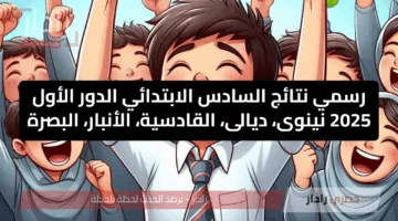رابط نتائج صف السادس الابتدائي 2025 دور أول العراق عموم المحافظات