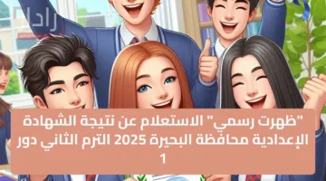 “ظهرت رسمي” هناااا الاستعلام عن نتيجة الشهادة الإعدادية محافظة البحيرة 2025 الترم الثاني دور 1