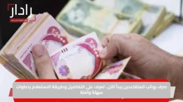 صرف رواتب المتقاعدين يبدأ الآن.. تعرف على التفاصيل وطريقة الاستعلام بخطوات سهلة وآمنة