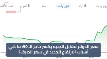 سعر الدولار مقابل الجنيه يكسر حاجز الـ 50: ما هي أسباب الارتفاع الجديد في سعر الصرف؟