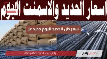 “انخفاض ملحوظ” سعر طن الحديد اليوم حديد عز  والأسمنت الأحد 15 يونيو 2025