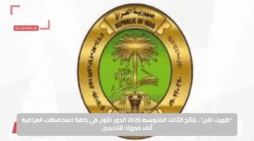 “ظهرت الآن”.. نتائج الثالث المتوسط 2025 الدور الأول في كافة المحافظات العراقية ألف مبروك للناجحين